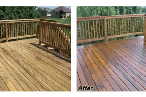 deck staining slc